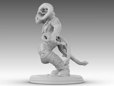 Ivory Horned Sentinel 3D Model