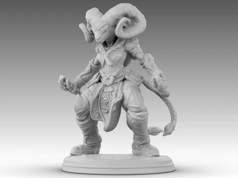 Ivory Horned Sentinel 3D Model