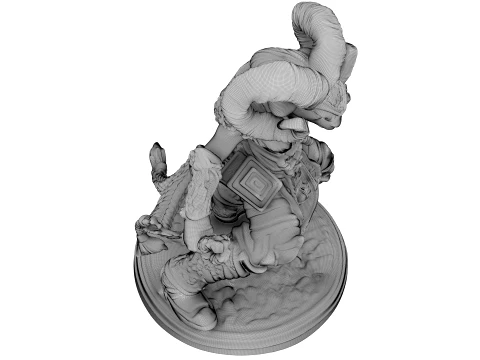 Ivory Horned Sentinel 3D Model