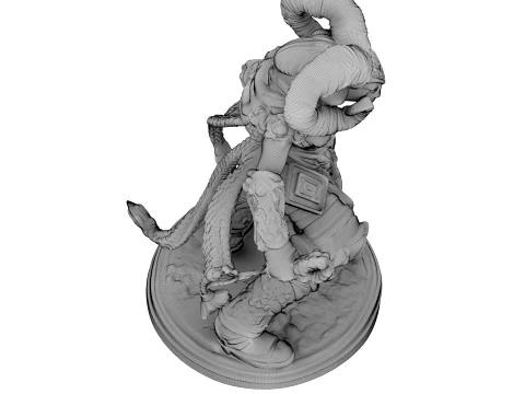 Ivory Horned Sentinel 3D Model