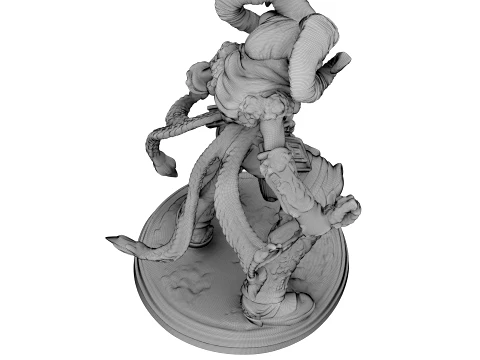 Ivory Horned Sentinel 3D Model