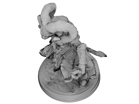 Ivory Horned Sentinel 3D Model