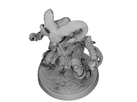 Ivory Horned Sentinel 3D Model