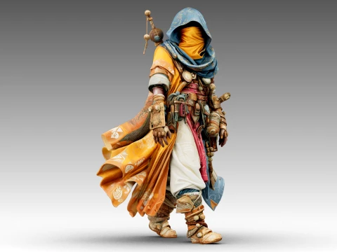 Patchwork Wanderer 3D Model