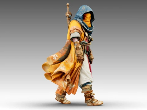 Patchwork Wanderer 3D Model