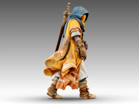 Patchwork Wanderer 3D Model