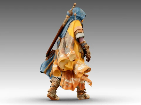 Patchwork Wanderer 3D Model