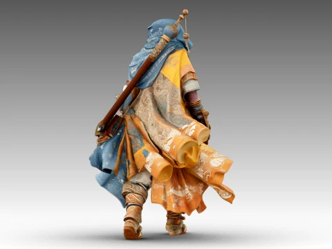 Patchwork Wanderer 3D Model