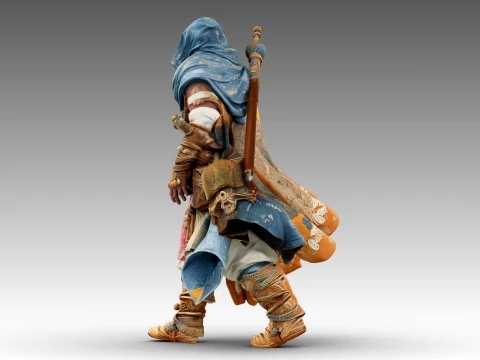 Patchwork Wanderer 3D Model