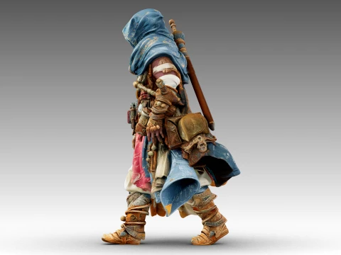 Patchwork Wanderer 3D Model