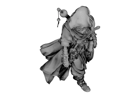 Patchwork Wanderer 3D Model