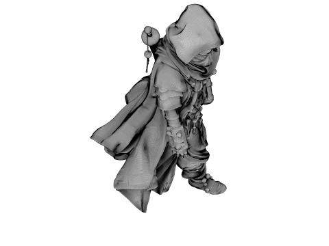 Patchwork Wanderer 3D Model