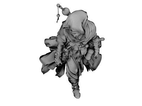 Patchwork Wanderer 3D Model
