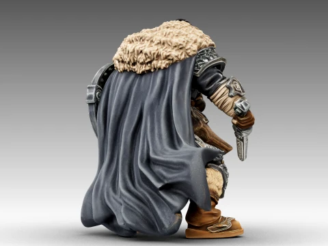 Senhor da Guerra Barbudo Modelo 3D