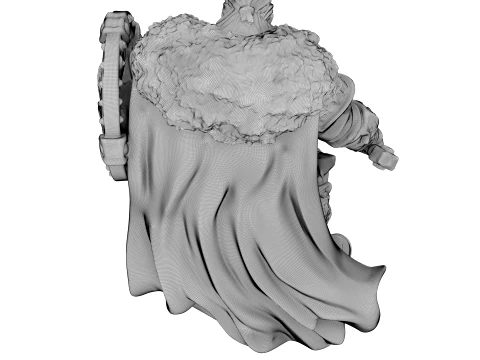 Senhor da Guerra Barbudo Modelo 3D