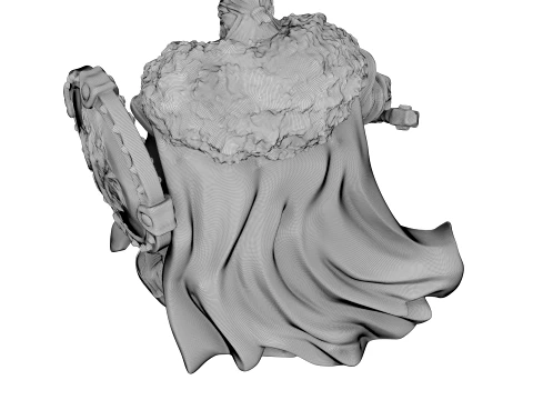 Senhor da Guerra Barbudo Modelo 3D