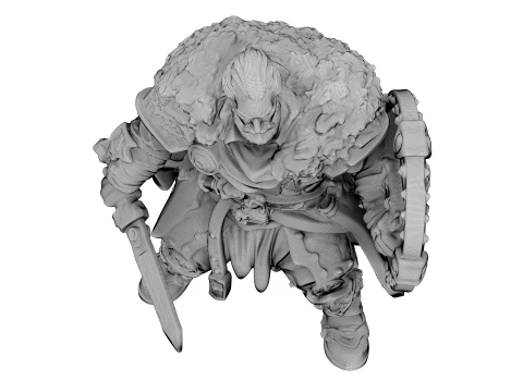 Senhor da Guerra Barbudo Modelo 3D