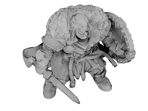 Senhor da Guerra Barbudo Modelo 3D