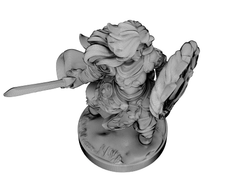 엠버블레이드 전사 3D 모델
