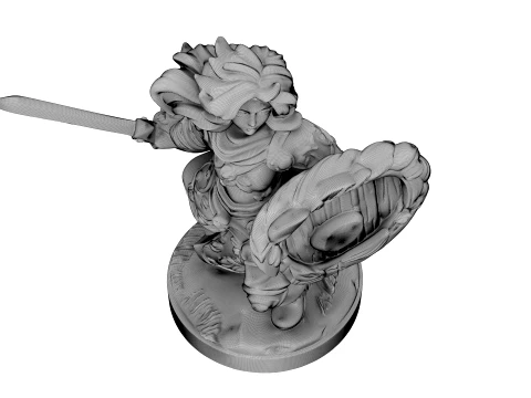 엠버블레이드 전사 3D 모델
