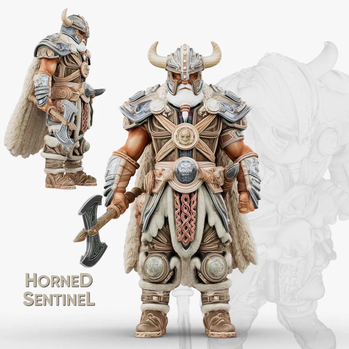 Horned Sentinel 3D Model .c4d .max .obj .3ds .fbx .stl .blend 