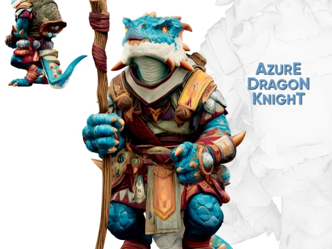 青龙骑士 3D 模型