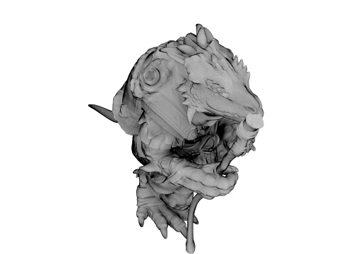 Azure Dragon Knight 3D Model