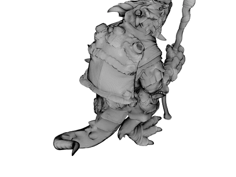 Azure Dragon Knight 3D Model