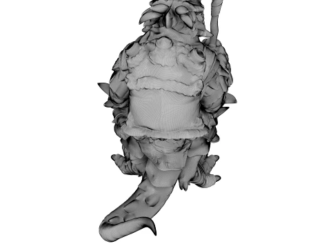 Azure Dragon Knight 3D Model