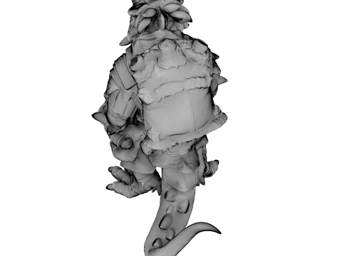 Azure Dragon Knight 3D Model