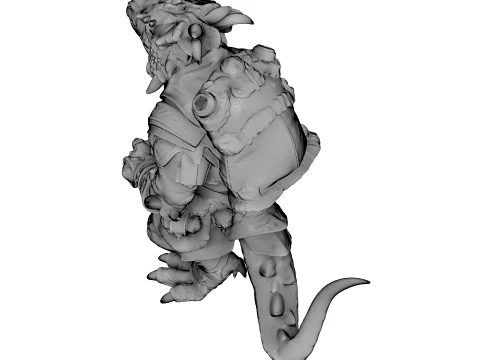 Azure Dragon Knight 3D Model