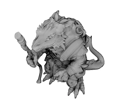 Azure Dragon Knight 3D Model