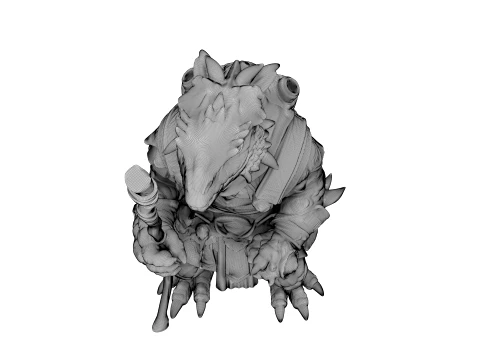 Azure Dragon Knight 3D Model