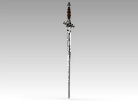 Excalibur Sword 3D Model