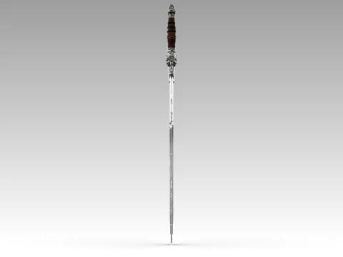 Excalibur Sword 3D Model