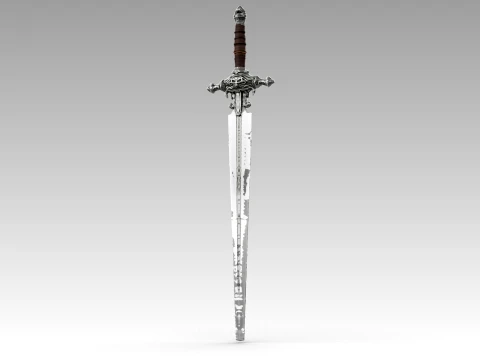 Excalibur Sword 3D Model