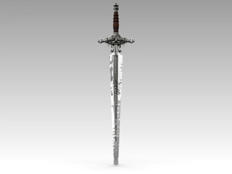 Excalibur Sword 3D Model