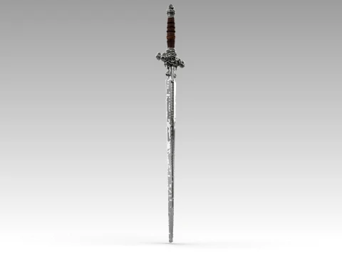 Excalibur Sword 3D Model