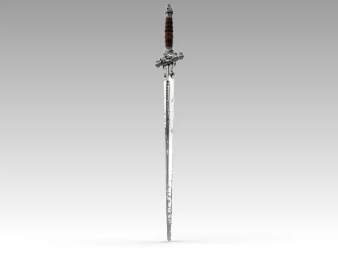 Excalibur Sword 3D Model