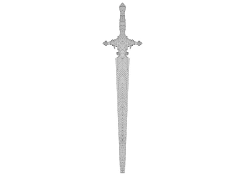 Excalibur Sword 3D Model