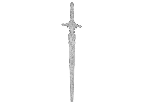 Excalibur Sword 3D Model