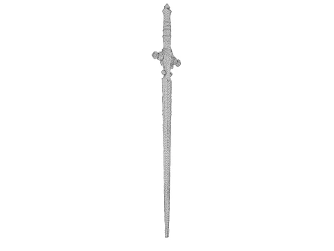 Excalibur Sword 3D Model