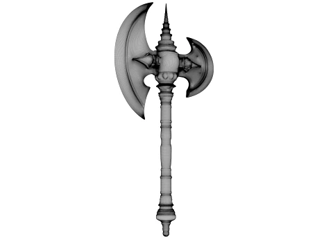 Iron Crescent Halberd 3D Model