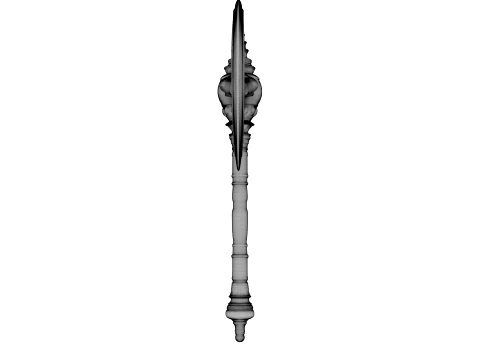 Iron Crescent Halberd 3D Model