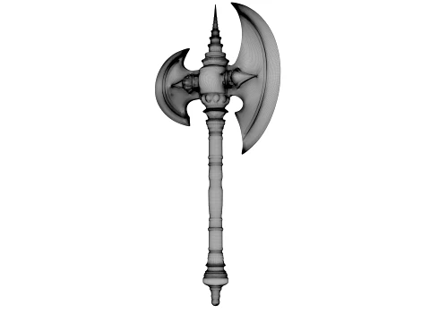 Iron Crescent Halberd 3D Model
