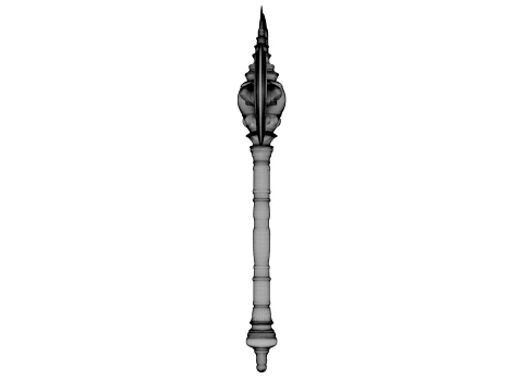 Iron Crescent Halberd 3D Model