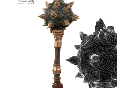 Masse &agrave; pointes Modèle 3D