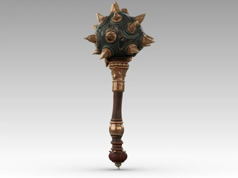 Spiked Mace 3D Model