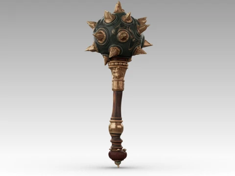Spiked Mace 3D Model