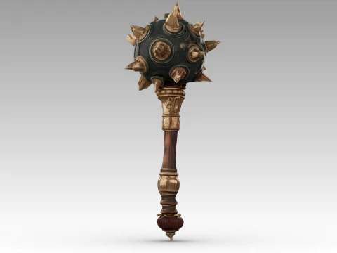 Spiked Mace 3D Model